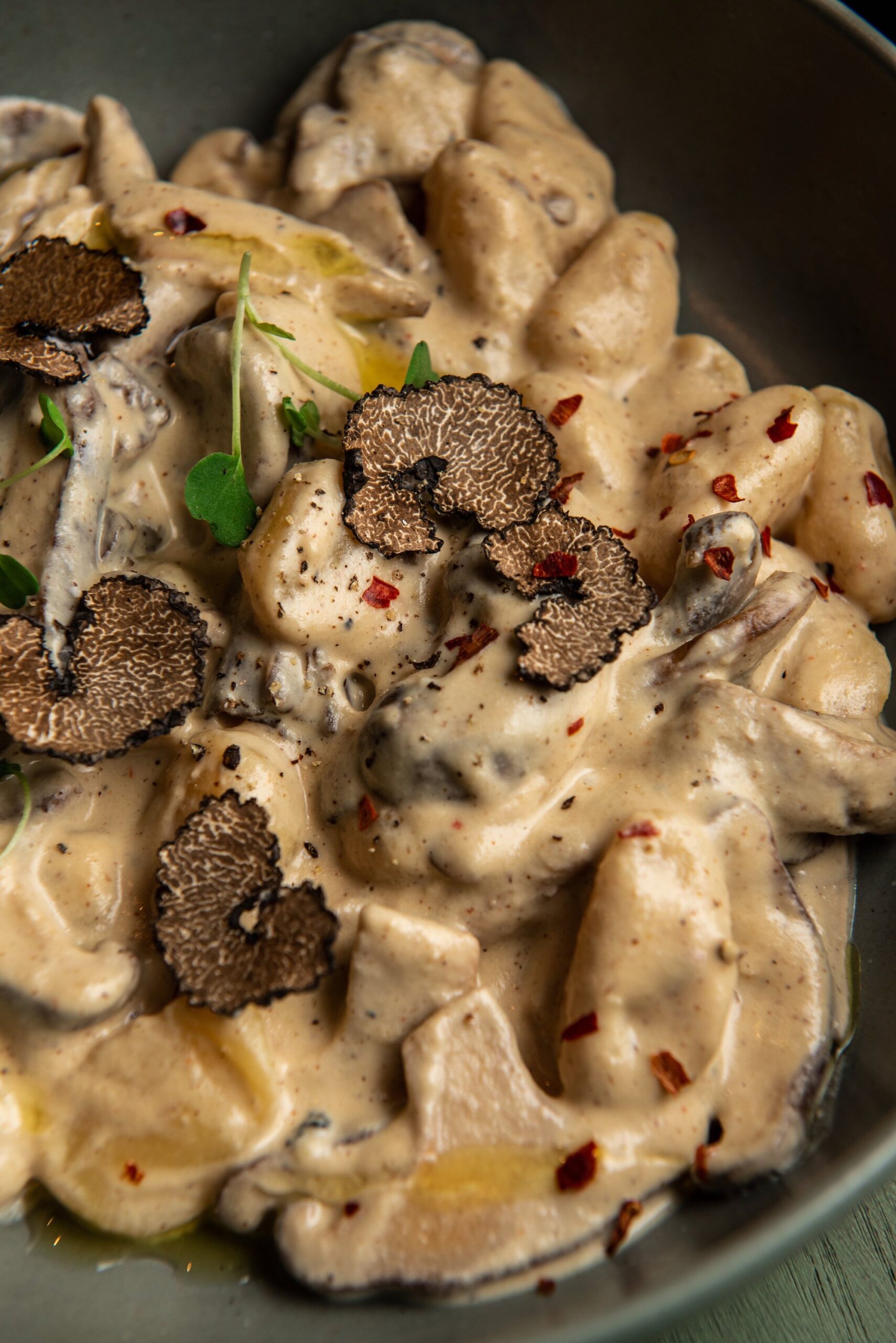 Creamy Vegan Black Truffle Gnocchi | Teri-Ann Carty Recipes