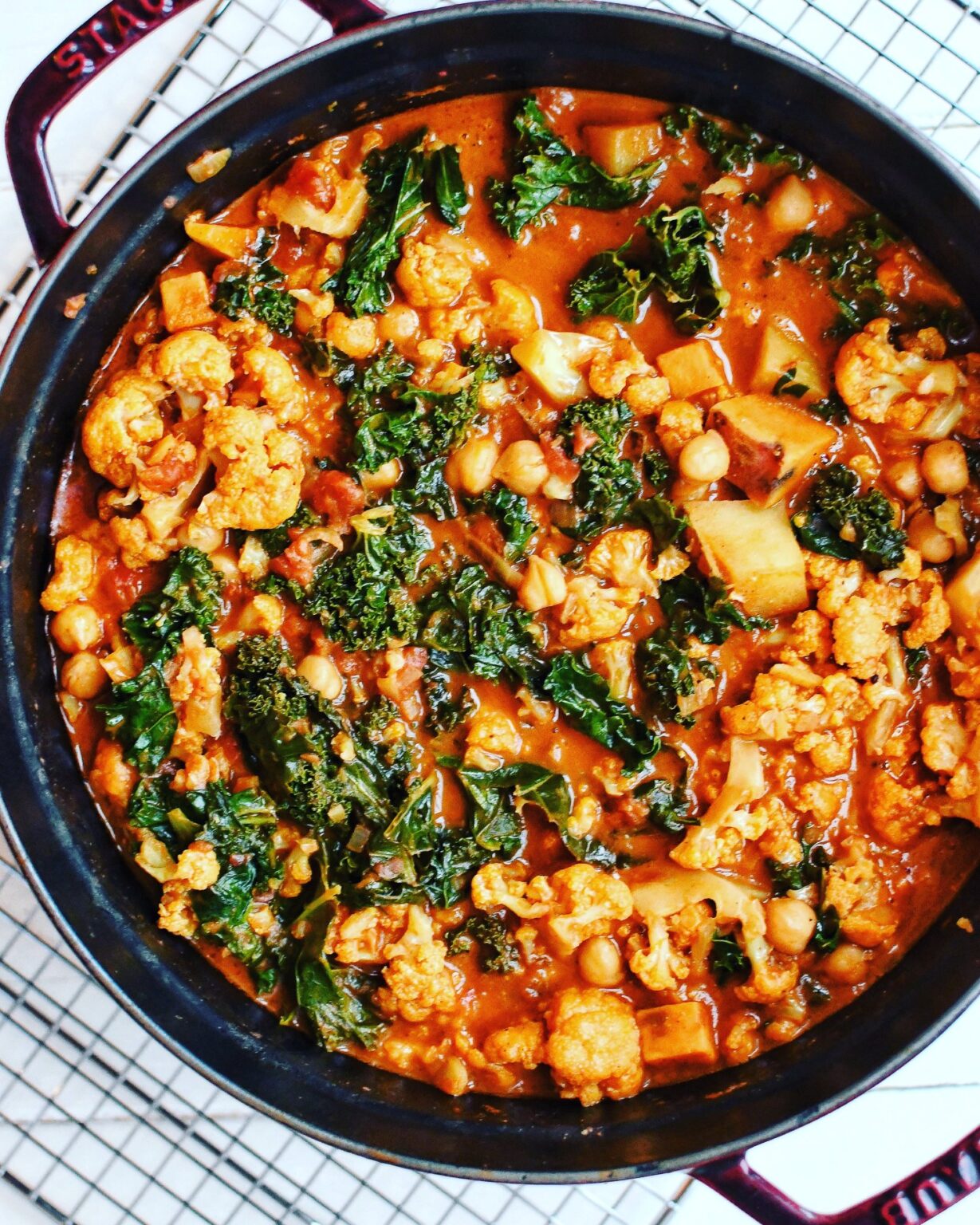 Cauliflower and Sweet Potato Curry TeriAnn Carty