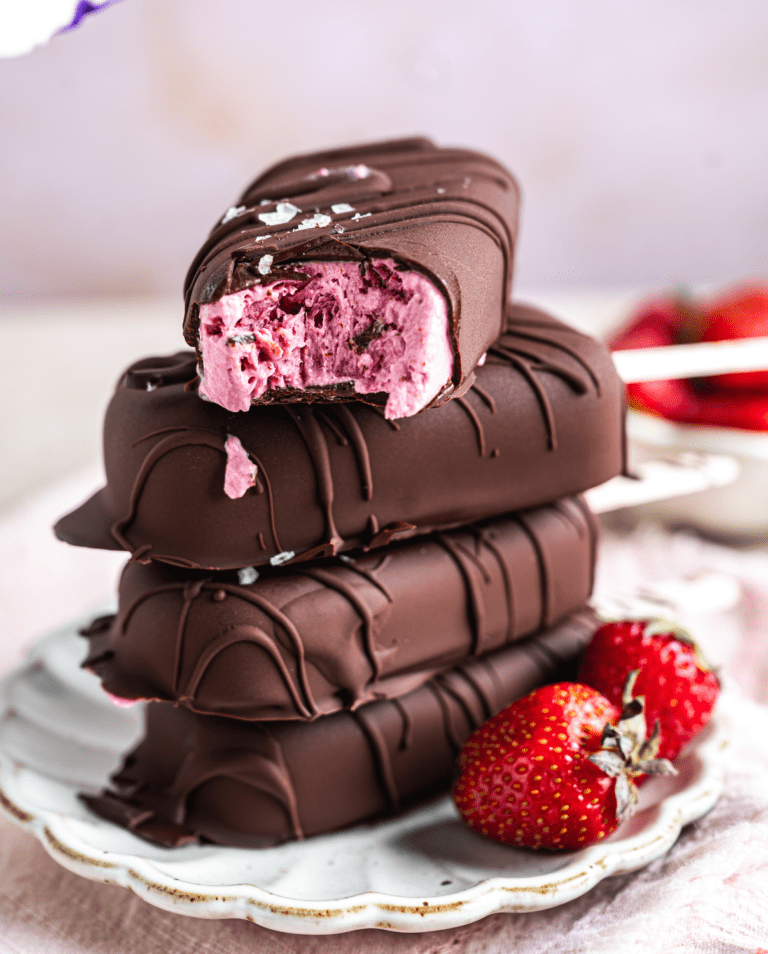 Strawberry Ice Cream Bars