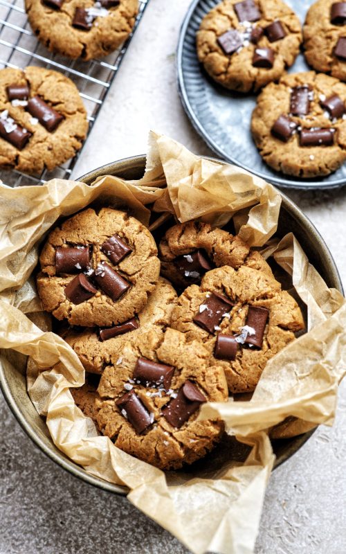 SALTED ALMOND BUTTER CHOCOLATE CHUNK COOKIES 1